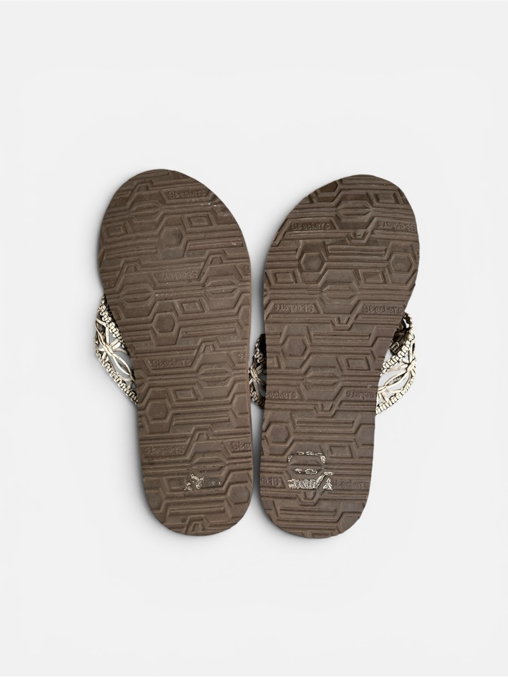 Skechers Meditation-Ocean Breeze Flip-Flop in Brown Women’s Sz 9 - Picture 10 of 10
